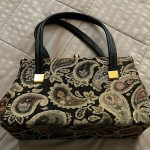 Antique handbag Vintage Paisley Womens Handbag